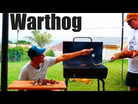 I Cooked Warthog Roast on a Windy Beach… Simple & Wild 🔥🐗 (Anyone Can Do This)